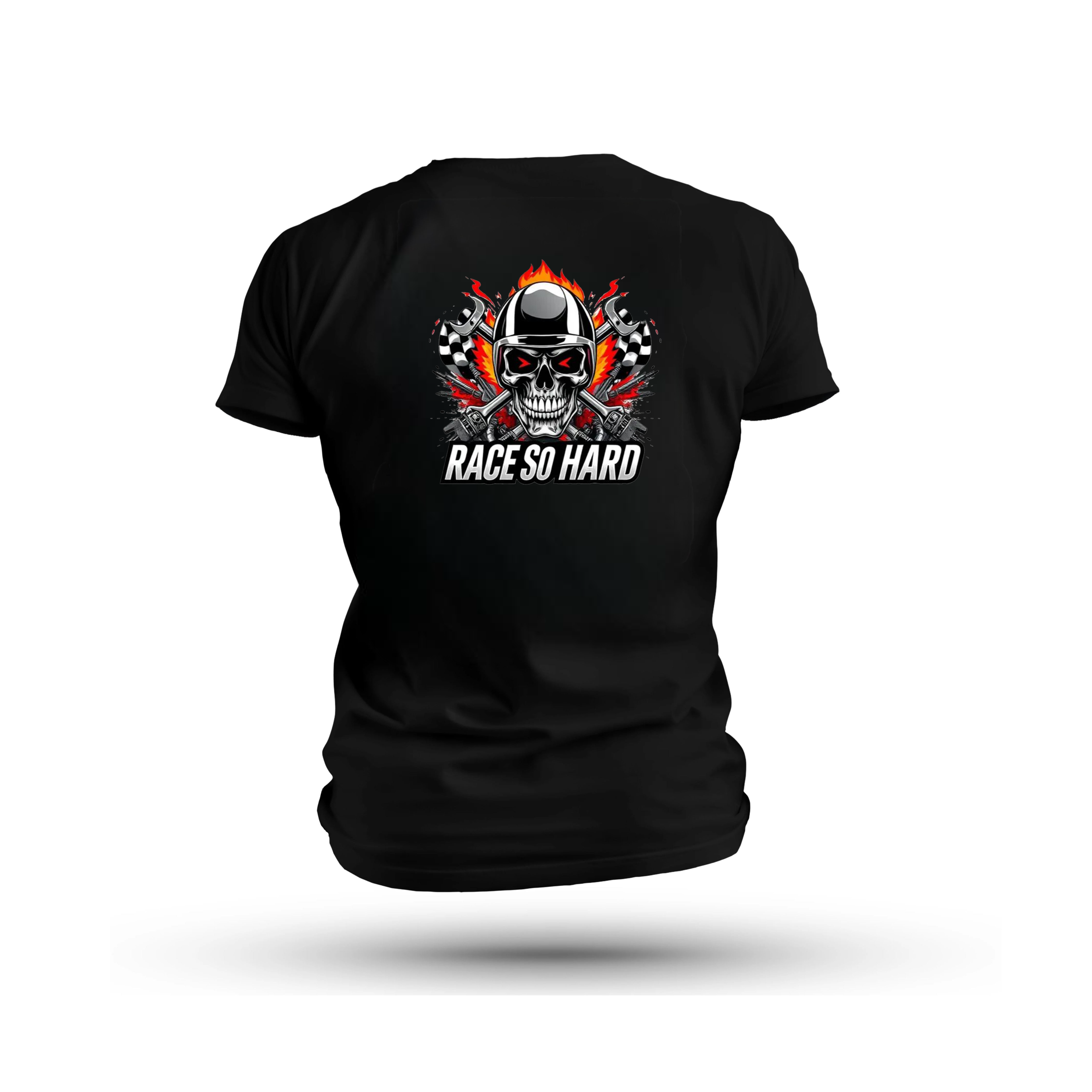 Race So Hard Skull - Short Sleeve